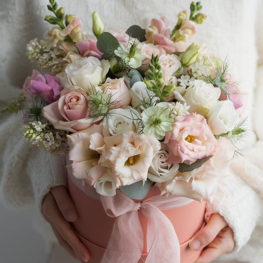 Букет в шляпной коробке Art.13 56 Букет в шляпной коробке art.13-56