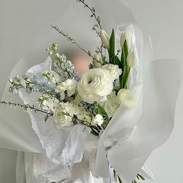 Цветы в коробке "конвертик" Art.12 033 Весенняя композиция art.12-033