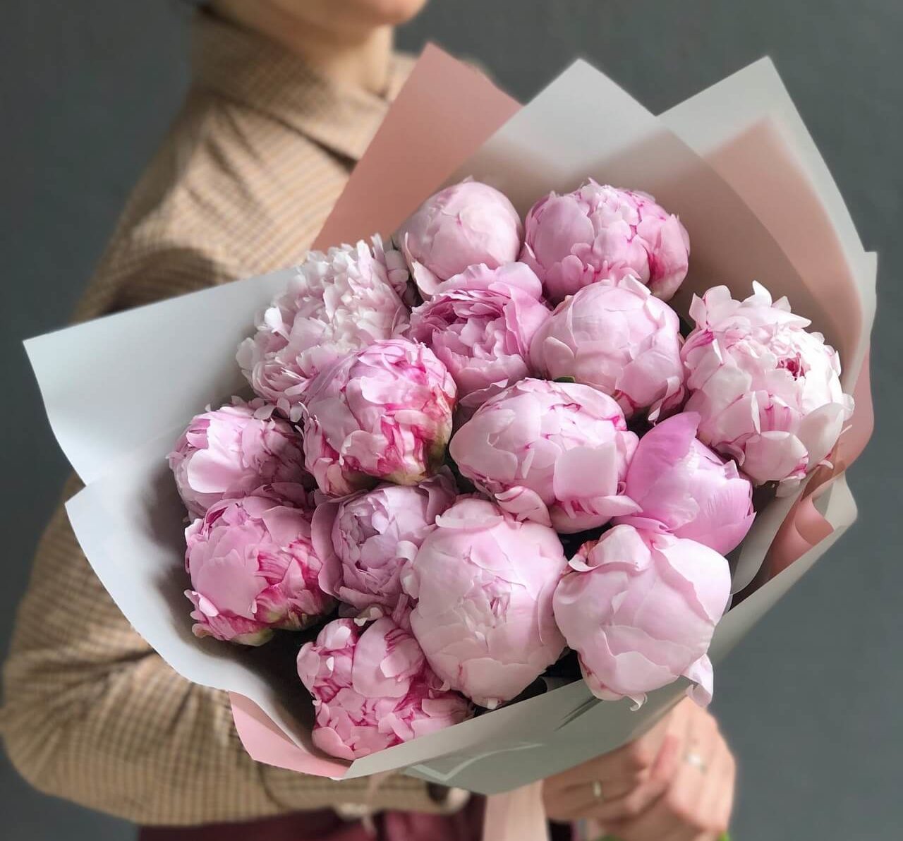 Букет Розовых Пионов Фото