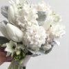 Букет невесты зимний с гиацинтами, тюльпанами и эустомой art. 05-079