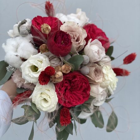 Букет невесты из пионовидной розы Аrt. 05-083