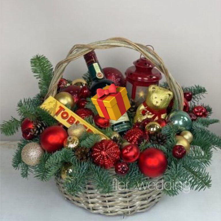 Новогодняя корзина art. 30-24