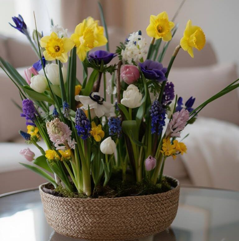 Букет с эустомой и эвкалиптом Art. 13 08 Весенняя композиция art. 13-08