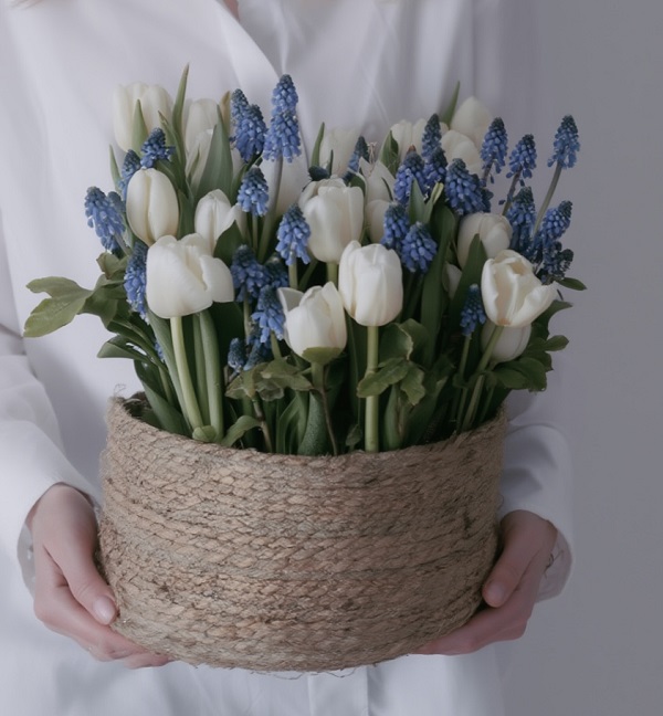 Коробка с цветами Art. 13 200 Корзина весенняя art. 13-200