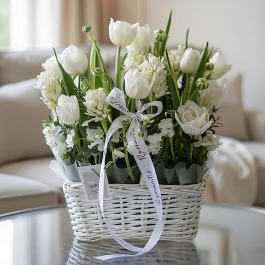 Букет из тюльпанов Art. 16 48 Букет в вазе art. 16-48