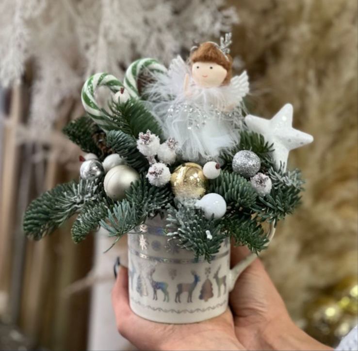 Новогодняя композиция в кружке art. 30-346